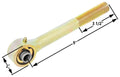 Johnny Joint Rod End 2 Inch Narrow Forged Long Shank 1 Inch-14 RH Threads 1.800 Inch x .630 Inch Ball RockJock 4X4