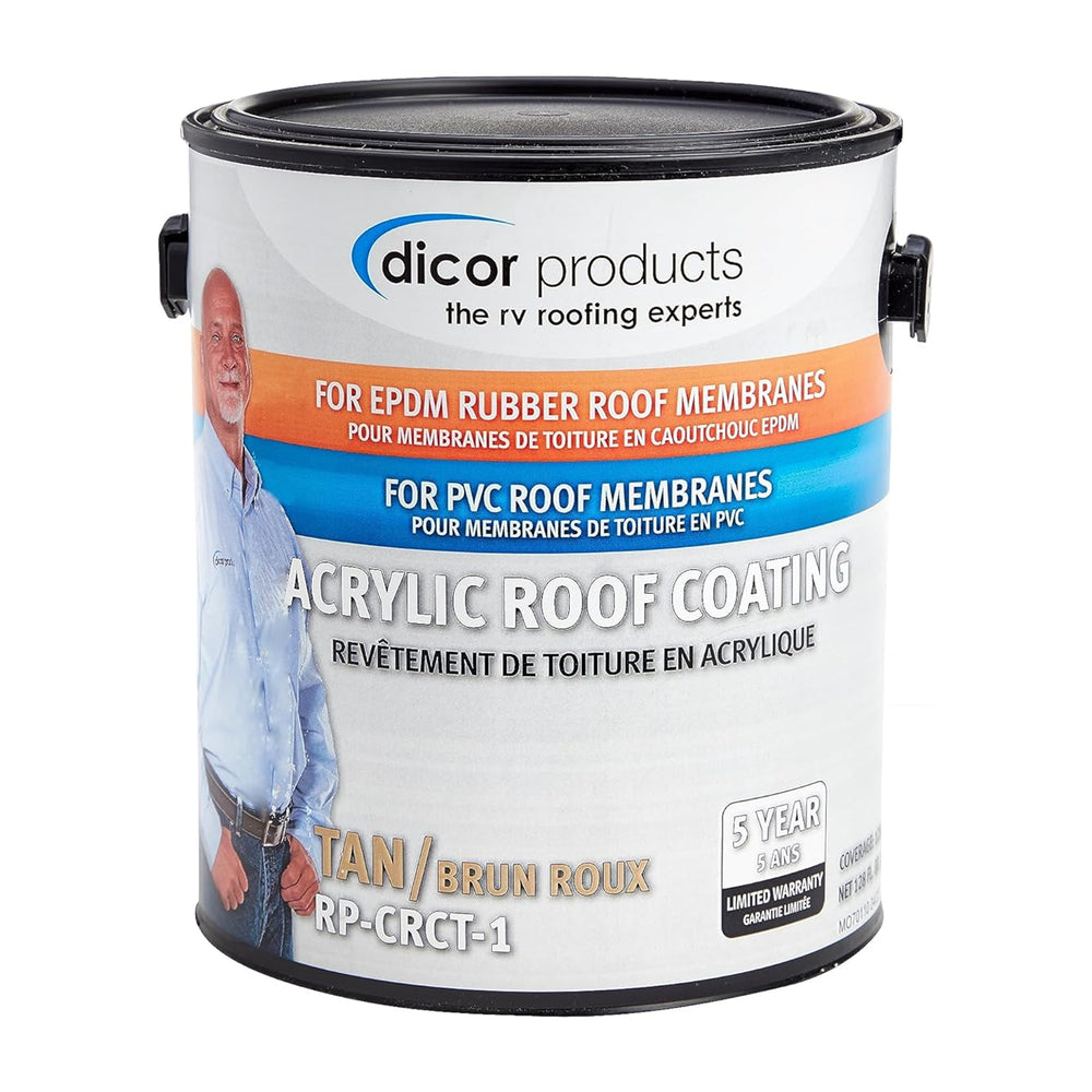 1 GAL. CAN EPDM RUBBER ROOF COATING TAN