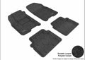 3D CLASSIC FLOOR MAT 2 ROW SET BLK