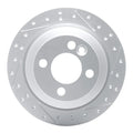 R1 02-15 Mini Cooper (Excl Clubman Rear Right Drilled & Slotted Geoperformance Rotor