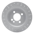 R1 02-15 Mini Cooper (Excl Clubman Rear Right Drilled & Slotted Geoperformance Rotor
