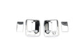 9916 FORD F250/F350 SUPER DUTY 2DR W/O PASS KEYHOLE CHROME DOOR HANDLE COVERS