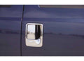 9916 FORD F250/F350 SUPER DUTY 2DR W/O PASS KEYHOLE CHROME DOOR HANDLE COVERS