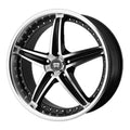 MR107 16X7 5X110 G-BLK MACH 45MM