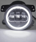 0718 WRANGLER 4IN 30W/1440LM LED CREE FOG LIGHT KIT W/BLUE LED HALO