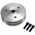 Moroso Chevrolet Small Block (w/Short Pump) Crankshaft Pulley - Double Groove - Cast Aluminum