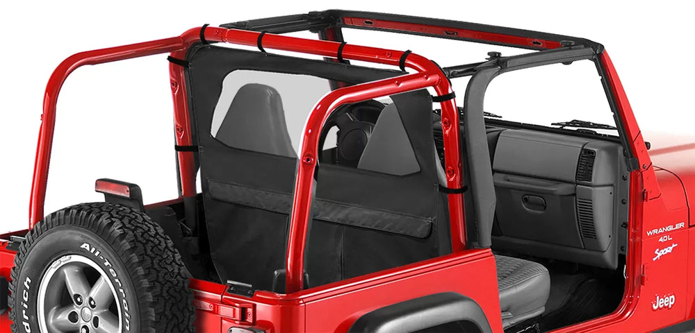 Bestop Cab Curtain - 03-06 Wrangler TJ (Black Diamond) 41423-35