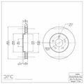 DFC 05-10 Ford Mustang Front GeoSPEC Coated Rotor