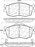 Street Brake Pads w/Shims and Hardware
