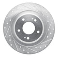 DFC 13-25 Mitsubishi ASX (Mexico) Rear Right Drilled & Slotted Silver Brake Rotor