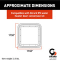 DOOR KIT-SMALL- WHITE 2GWHD