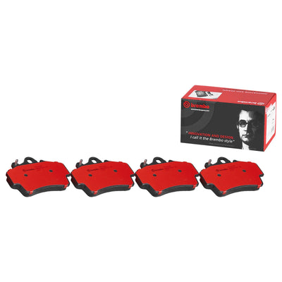Brembo 97-08 Porsche Boxster/07-08 Cayman Front Premium NAO Ceramic OE Equivalent Pad