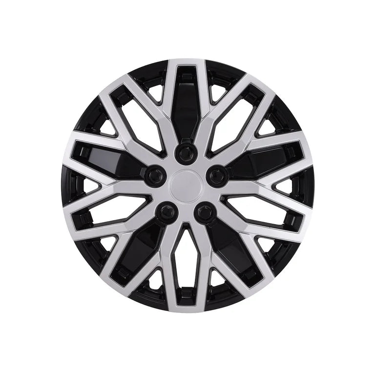 WC 10 U SPOKE, SIL/BLK, 16" SET 4