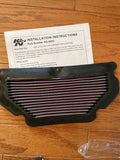 K&N 03-04 Kawasaki ZX6R/ZX6RR Ninja Replacement Air Filter