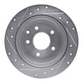 DFC 02-25 Nissan Maxima Rear Right Drilled & Slotted Silver Brake Rotor