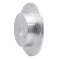 DFC 02-25 Nissan Maxima Rear Right Drilled & Slotted Silver Brake Rotor