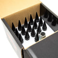 4 LUG 10-1.25 SHORT SPIKE KIT BLK