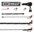 XK Glow Tube Single Color Underglow LED Accent Light Car/Truck Kit Blue - 8x24In