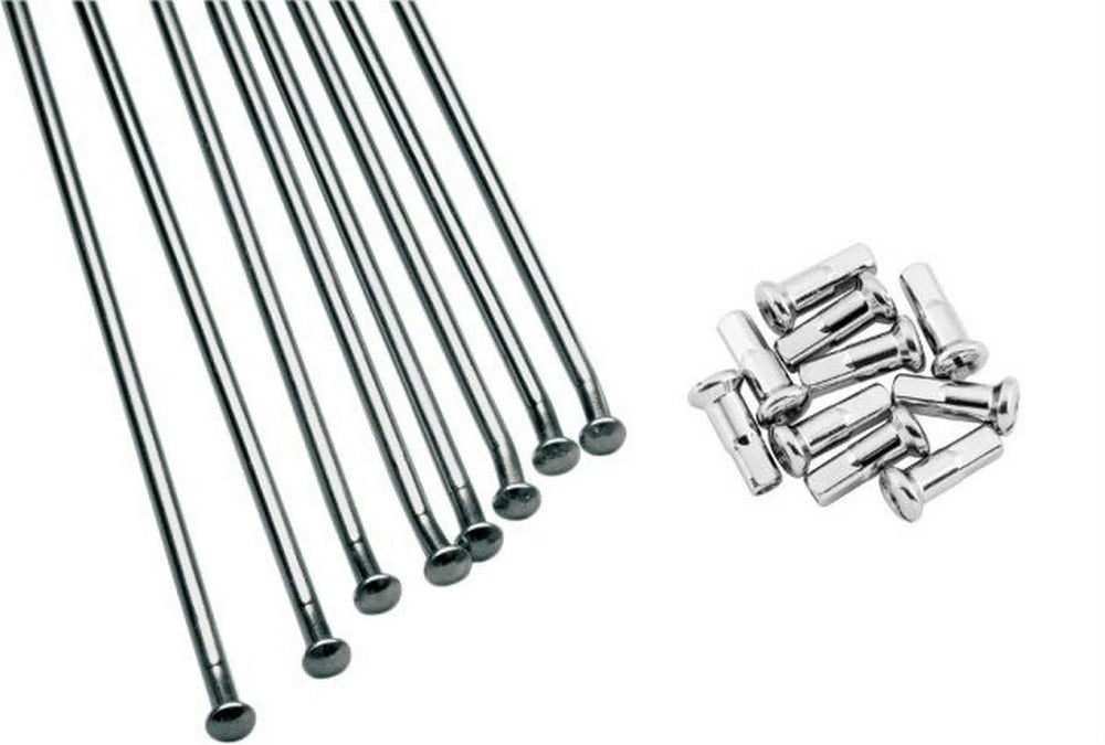 Excel Rear Spoke/Nipple Set - 9 Gauge / 28 Qty - Silver