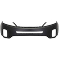 REAR BUMPER COVER LOWER W/EXHAUST TIP; MATTE DARK GRAY KIA FORTE 1416