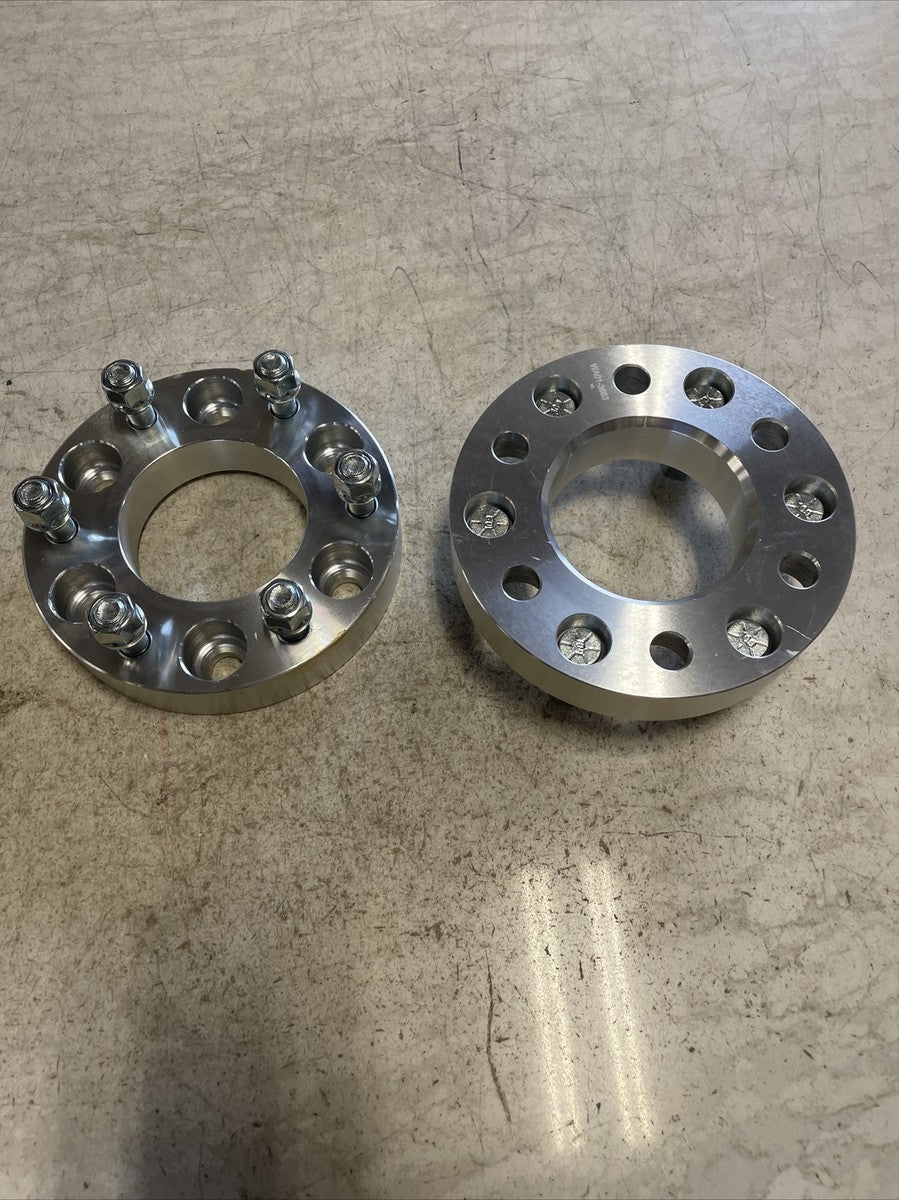 BILLET WHEEL ADAPTERS 6LUG 6135 TO 6139.7 87MM 1/2IN 20 THREAD 1.25IN THICK