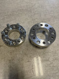 BILLET WHEEL ADAPTERS 6LUG 6135 TO 6139.7 87MM 1/2IN 20 THREAD 1.25IN THICK