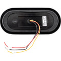 6 INCH LED OVAL STROBE LIGHT WITH BLUE LEDS AND CLEAR LENS