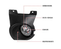FOG LIGHTS WITH WIRING KIT AND SWITCH - CLEAR LENS