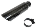 Black Chrome Stainless Steel Exhaust Tip 14 Inch Inlet Size: 3.0 Inch Outlet Size: 4.0 Inch Black Chrome Go Rhino