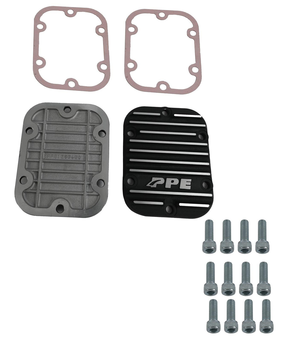 Heavy Duty Aluminum 6-Bolt PTO Side Plate Covers (Pair) - GM - Brushed