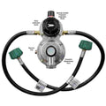 AUTO CHANGEOVER REGW/INLET FITTING W/BACKCHECK & 224INPIGTAILS MOUNTING BRACK