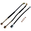 Brake Hose Kit for 1987-1989 Jeep YJ Wrangler, Incl. Left & Right Front & Rear Crown Automotive