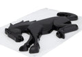 Ford Racing Bronco Rear Emblem - Matte Black