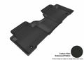 3D MAXpider 2013-2018 Hyundai Santa Fe Sport Kagu 2nd Row Floormats - Black