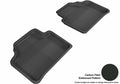 3D MAXpider 2013-2015 BMW X1 E84 Kagu 2nd Row Floormats - Black