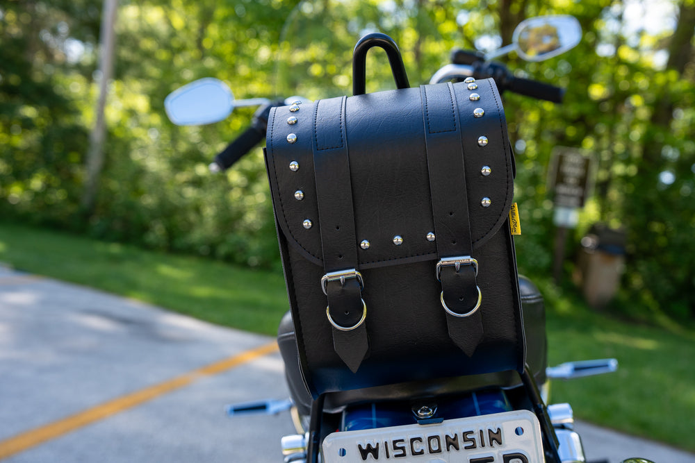Willie & Max Universal Ranger Sissy Bar Bag (8 in L x 10 in W x 4.5 H) - Black