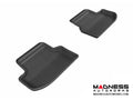 3D MAXpider 2015-2020 BMW 5 Series F10 Kagu 2nd Row Floormats - Black