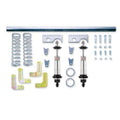 QA1 2-1/2in ID High Travel Spring - 12in Length x 80lbs/in - Silver Powder Coated