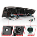 1215 AUDI A6 LED TAILLGIHT (SEQUENTIAL SIGNAL)BLACK HOUSING SMOKE LENS 4 PCS