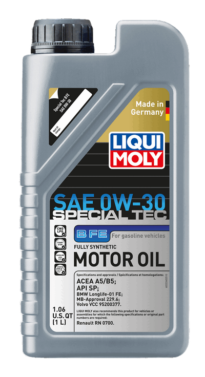 LIQUI MOLY 205L Special Tec B FE Motor Oil SAE 0W30