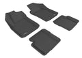 3D MAXpider 2012-2019 Fiat 500 Kagu 1st & 2nd Row Floormats - Black