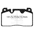 EBC 12+ Audi Q5 2.0 Turbo (Brembo) Yellowstuff Front Brake Pads