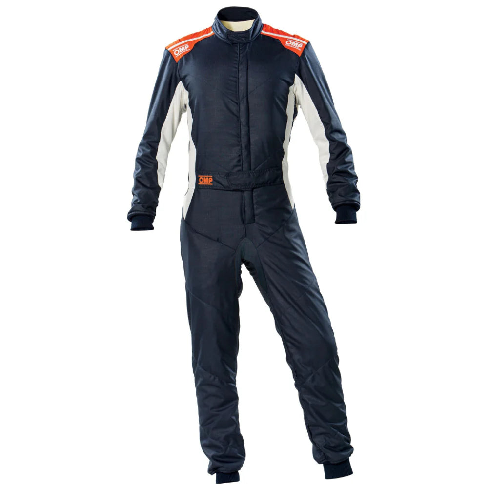 OMP ONE-S OVERALL NAVY BLUE/ORANGE SIZE 46 FIA 8856-2018 + SFI