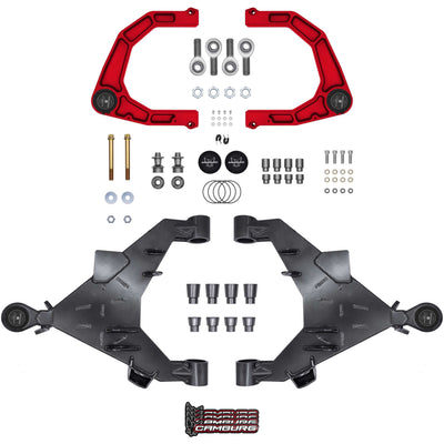 Camburg Toyota Tundra 2wd 4wd 22-25 Trail Series L T Kit (BILLET UCA) (RED)