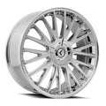 Kraze KR185 Double Down 20x8.5 / 5x108/114.3 BP / 38mm Offset / 73mm Hub Chrome Wheel