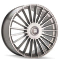 Touren 3610 TR10 22x9 / 5x115/139.7 BP / 20mm Offset / 78.1mm Hub Satin Silver Machined Wheel