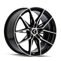Kraze KR196 Evolve 20x9 / 5x120 BP / 35mm Offset / 72.56mm Hub Gloss Black Machined Wheel