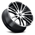Kraze KR183 Spectra 18x8 / 5x108/114.3 BP / 40mm Offset / 72.62mm Hub Gloss Black Machined Wheel