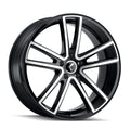 Kraze KR190 Lusso 20x8.5 / 5x115 BP / 38mm Offset / 72.62mm Hub Gloss Black Machined Wheel