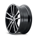 Kraze KR190 Lusso 20x8.5 / 5x115 BP / 38mm Offset / 72.62mm Hub Gloss Black Machined Wheel